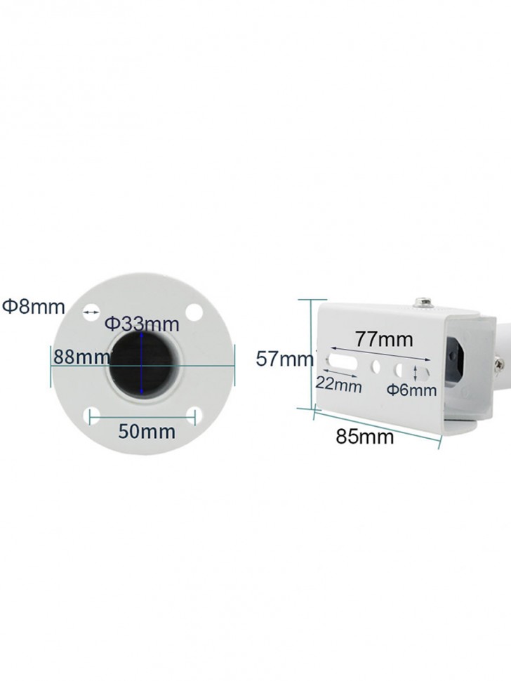 Настенный кронштейн для камеры видеонаблюдения угловой 80 см