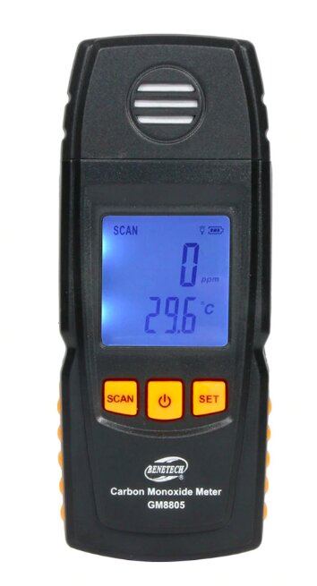 Цифровой измеритель (датчик, индикатор) угарного газа Benetech GM8805  (1)