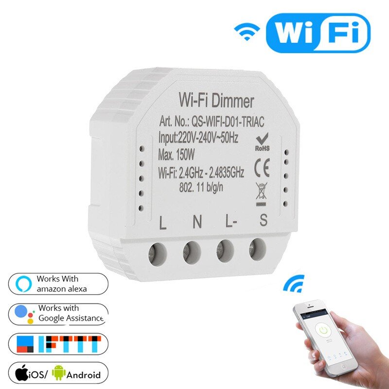 Умный Wi-Fi переключатель / Wi-Fi Dimmer D01  (2)